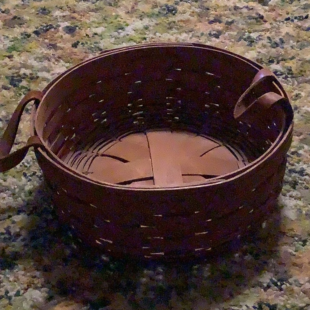 Longaberger Brown Rustic Accent Basket